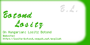 botond lositz business card